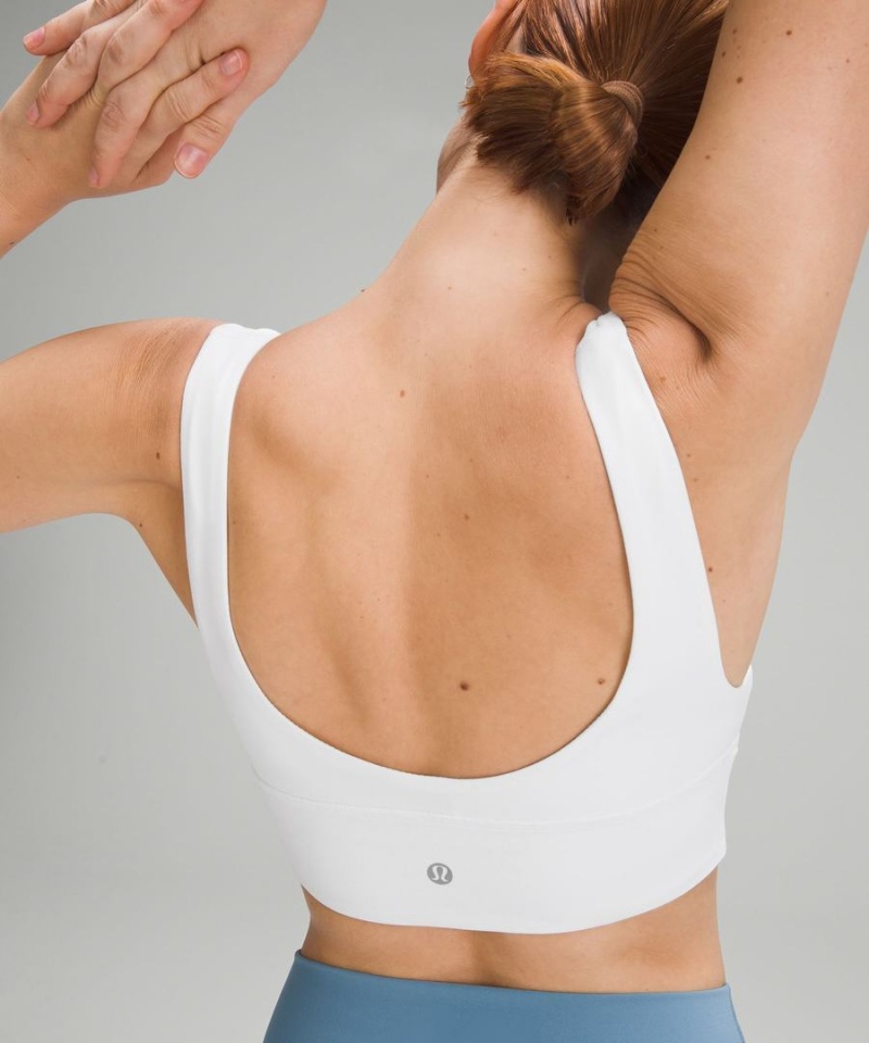 Sujetador Deportivo Lululemon Align™ V-Neck Bra Light Support, A/B Cup Mujer Blancas Chile | 053RYOHCD