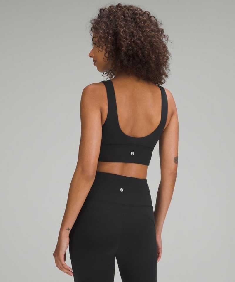 Sujetador Deportivo Lululemon Align™ V-Neck Bra Light Support, C/D Cup Mujer Negras Chile | 640KBDQXJ