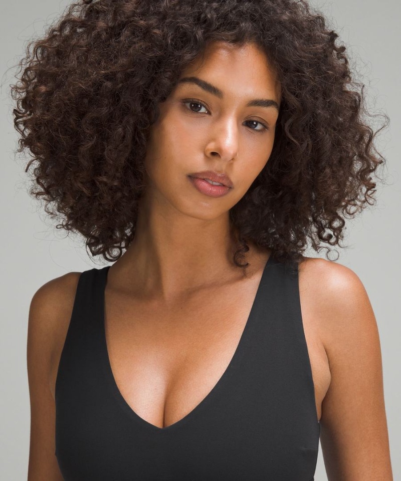 Sujetador Deportivo Lululemon Align™ V-Neck Bra Light Support, C/D Cup Mujer Negras Chile | 640KBDQXJ