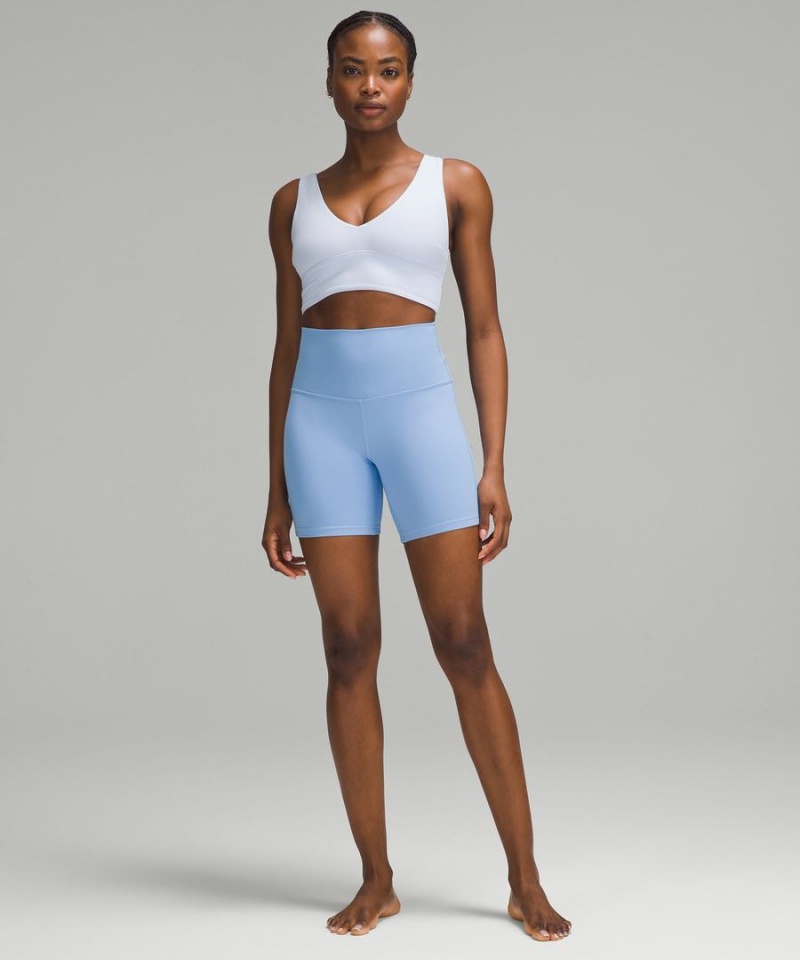 Sujetador Deportivo Lululemon Align™ V-Neck Bra Light Support, C/D Cup Mujer Blancas Chile | 412TGCSWY