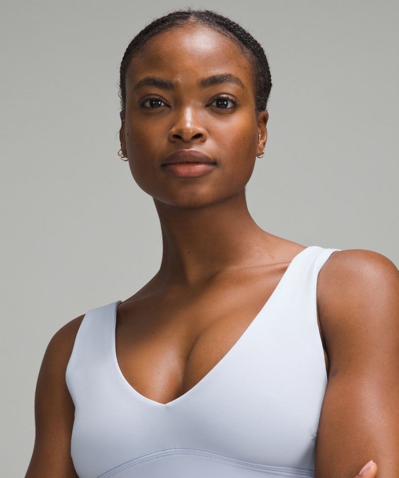 Sujetador Deportivo Lululemon Align™ V-Neck Bra Light Support, C/D Cup Mujer Blancas Chile | 412TGCSWY
