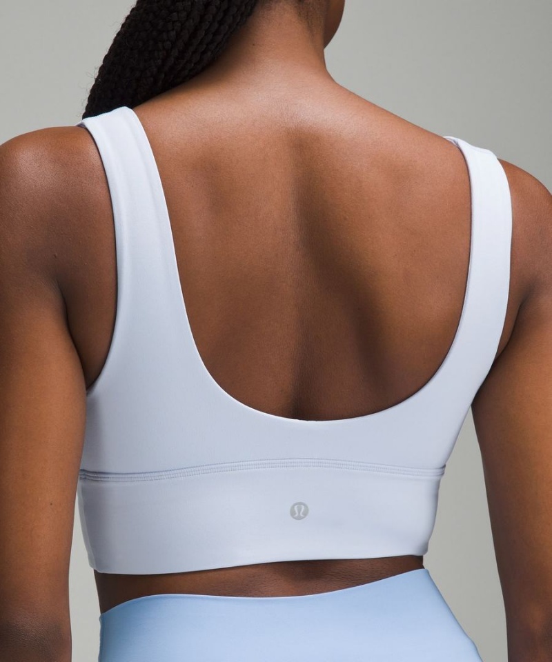 Sujetador Deportivo Lululemon Align™ V-Neck Bra Light Support, C/D Cup Mujer Blancas Chile | 412TGCSWY