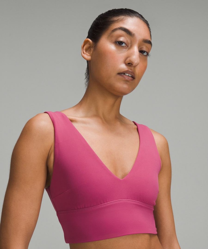 Sujetador Deportivo Lululemon Align™ V-Neck Bra Light Support, C/D Cup Mujer Moradas Chile | 512TYBNQI