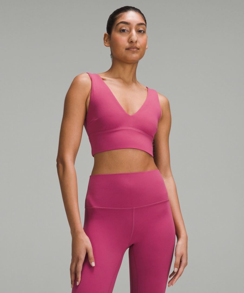 Sujetador Deportivo Lululemon Align™ V-Neck Bra Light Support, C/D Cup Mujer Moradas Chile | 512TYBNQI