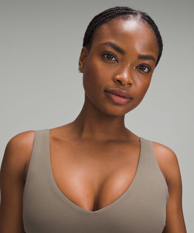 Sujetador Deportivo Lululemon Align™ V-Neck Bra Light Support, C/D Cup Mujer Gris Chile | 860GCZQWY