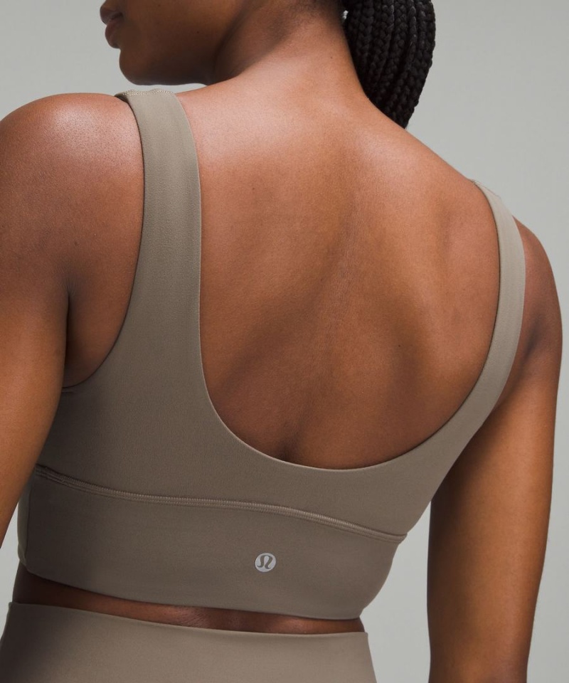 Sujetador Deportivo Lululemon Align™ V-Neck Bra Light Support, C/D Cup Mujer Gris Chile | 860GCZQWY