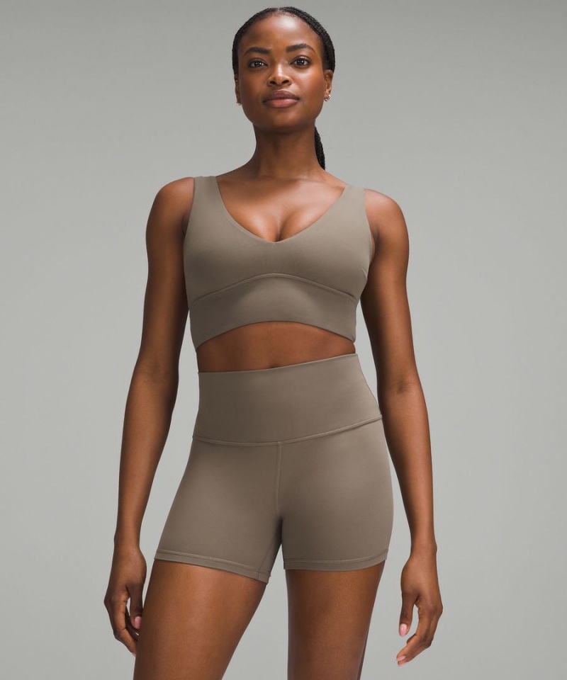 Sujetador Deportivo Lululemon Align™ V-Neck Bra Light Support, C/D Cup Mujer Gris Chile | 860GCZQWY