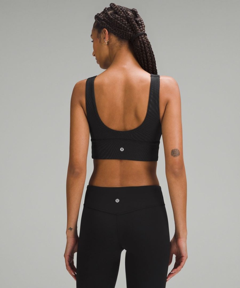 Sujetador Deportivo Lululemon Align™ V-Neck Bra Light Support, C/D Cup Mujer Negras Chile | 563GCPJIL