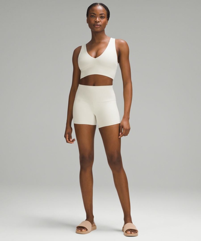 Sujetador Deportivo Lululemon Align™ V-Neck Bra Light Support, C/D Cup Mujer Beige Chile | 123NFMHYI