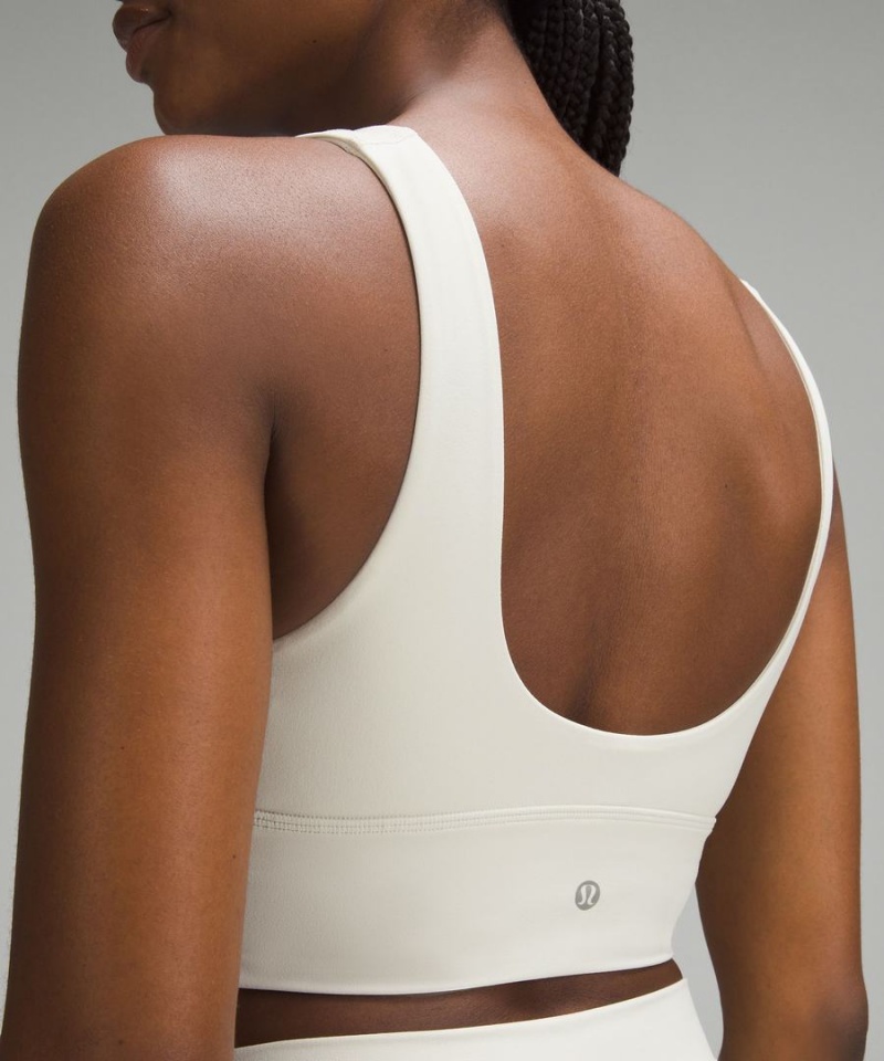Sujetador Deportivo Lululemon Align™ V-Neck Bra Light Support, C/D Cup Mujer Beige Chile | 123NFMHYI