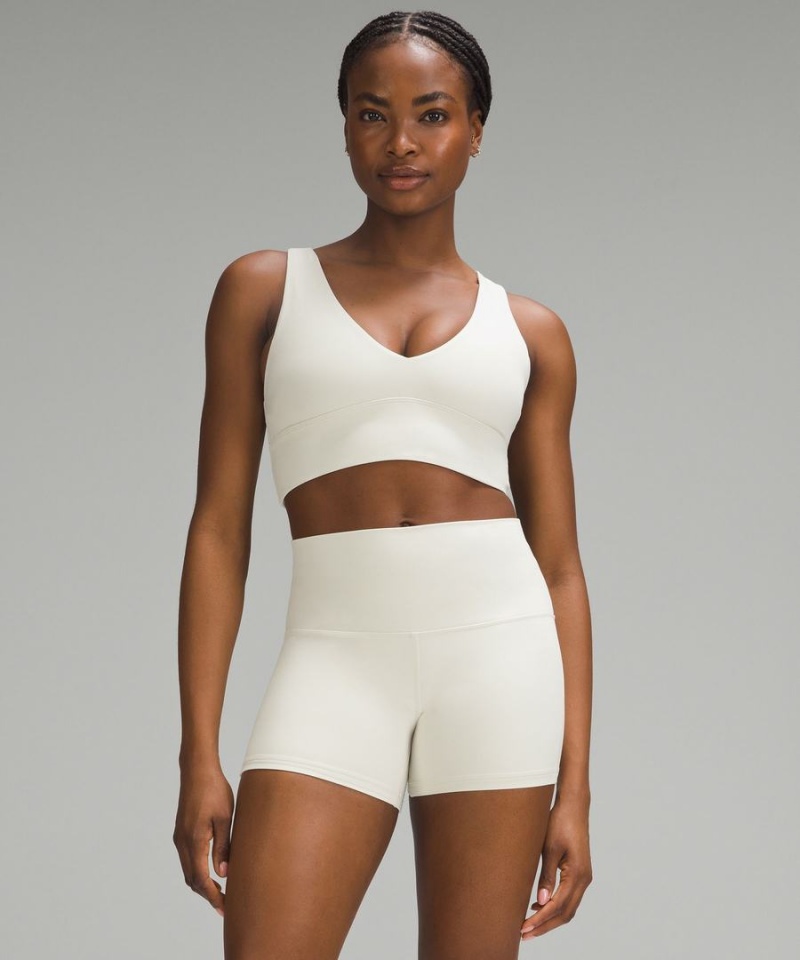 Sujetador Deportivo Lululemon Align™ V-Neck Bra Light Support, C/D Cup Mujer Beige Chile | 123NFMHYI
