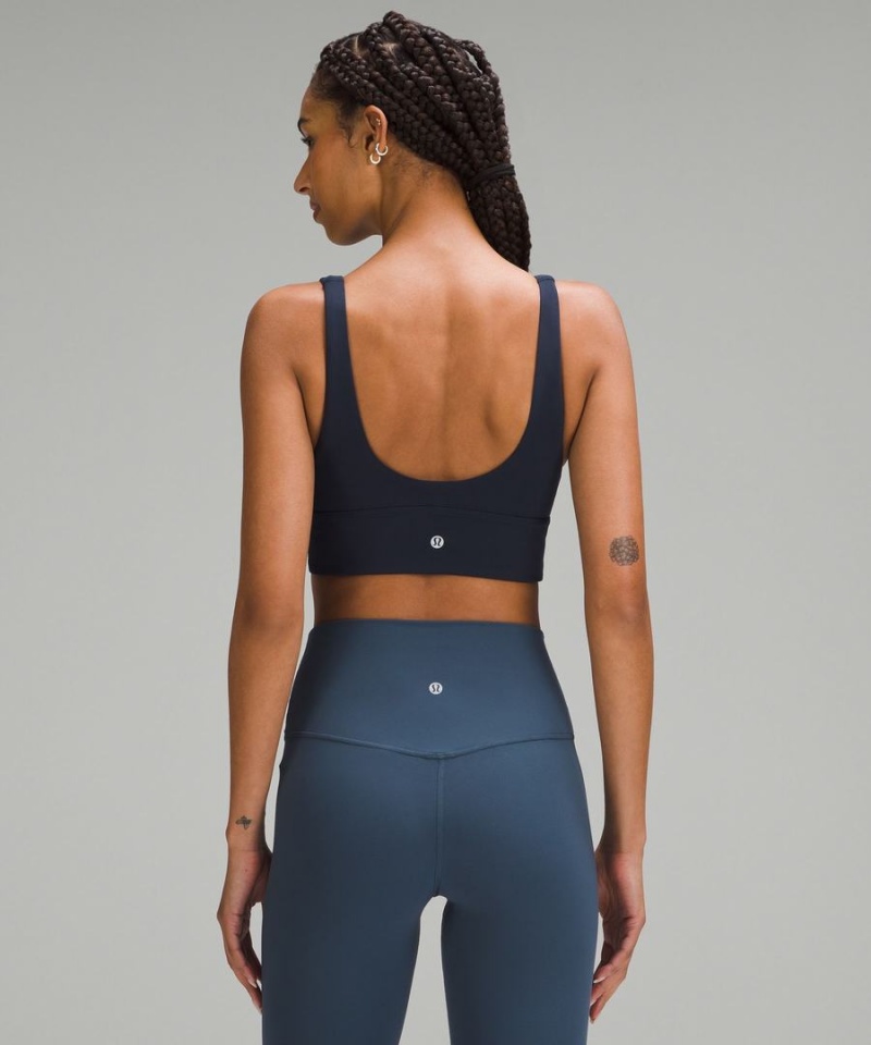 Sujetador Deportivo Lululemon Align™ V-Neck Bra Light Support, C/D Cup Mujer Azul Marino Chile | 427HYEGML