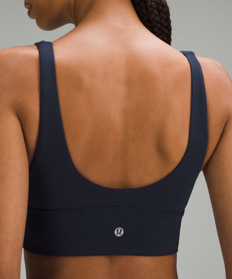 Sujetador Deportivo Lululemon Align™ V-Neck Bra Light Support, C/D Cup Mujer Azul Marino Chile | 427HYEGML