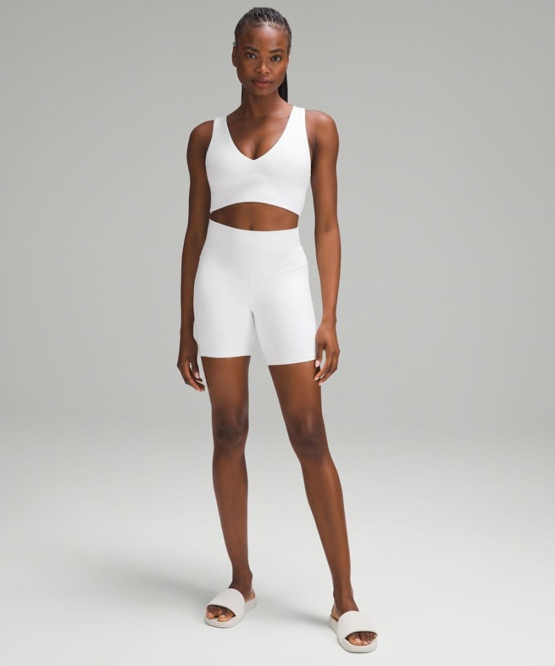 Sujetador Deportivo Lululemon Align™ V-Neck Bra Light Support, C/D Cup Mujer Blancas Chile | 234TYXUQW