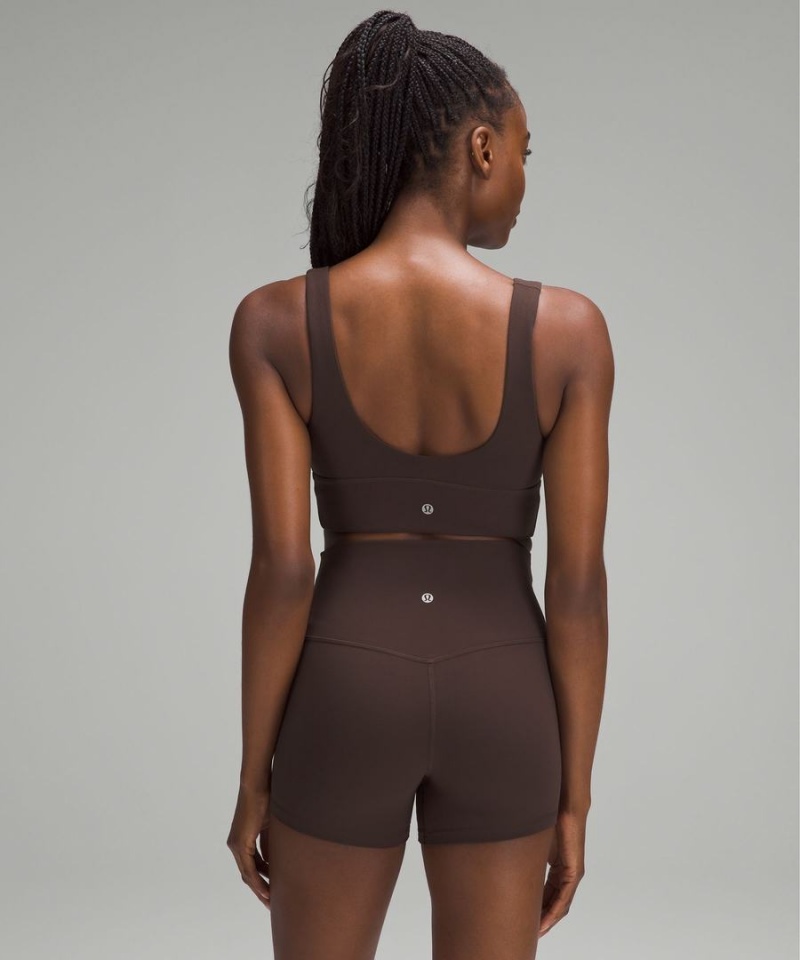 Sujetador Deportivo Lululemon Align™ V-Neck Bra Light Support, C/D Cup Mujer Chocolate Chile | 854IQLJEP