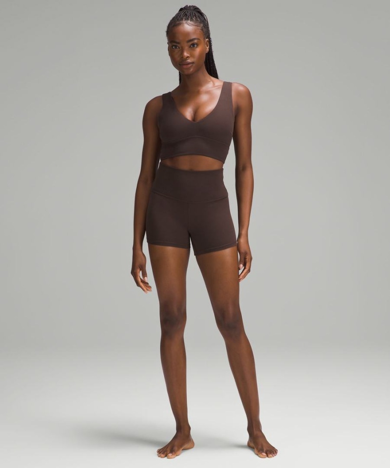 Sujetador Deportivo Lululemon Align™ V-Neck Bra Light Support, C/D Cup Mujer Chocolate Chile | 854IQLJEP