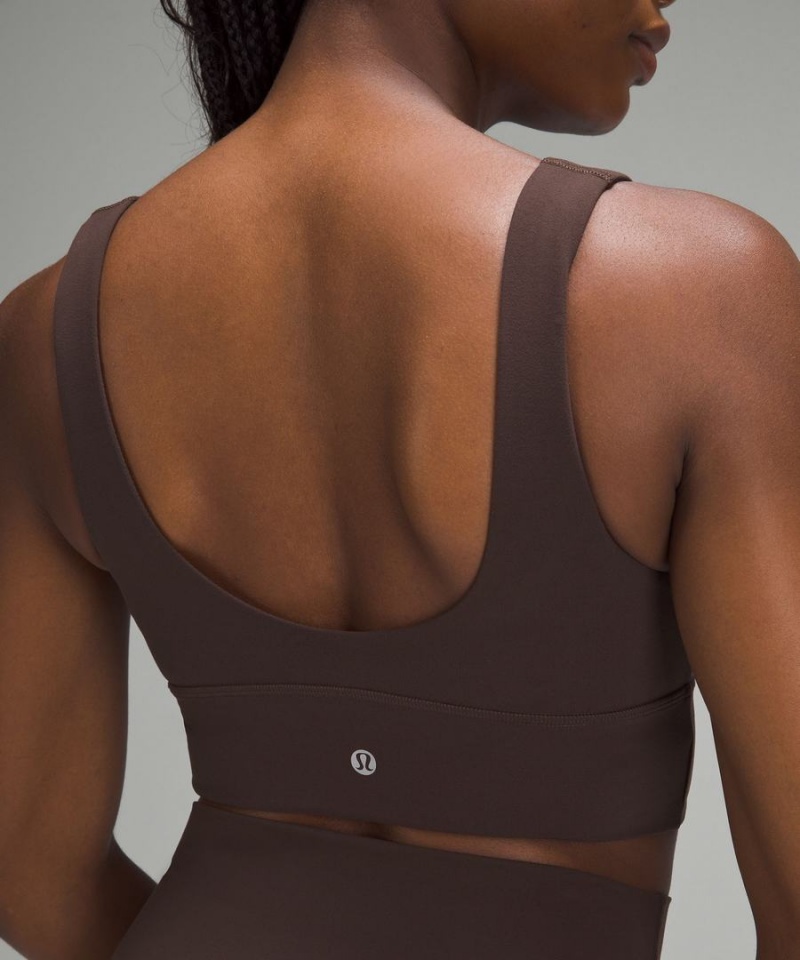 Sujetador Deportivo Lululemon Align™ V-Neck Bra Light Support, C/D Cup Mujer Chocolate Chile | 854IQLJEP