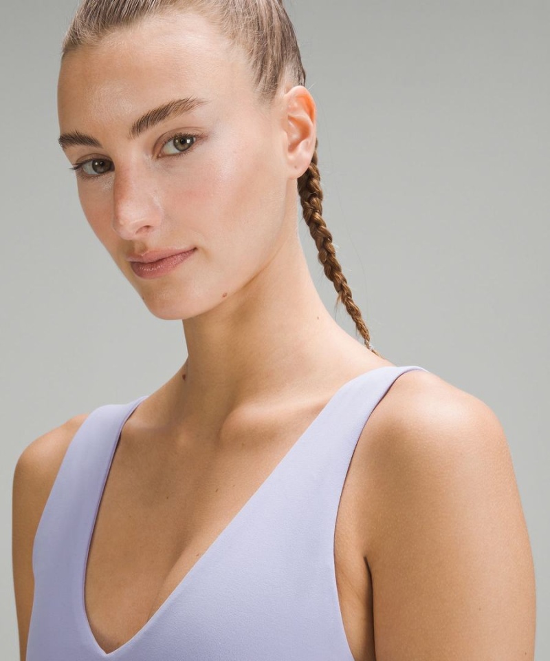 Sujetador Deportivo Lululemon Align™ V-Neck Bra Light Support, A/B Cup Mujer Moradas Chile | 945YNDXGQ
