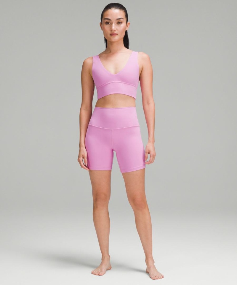Sujetador Deportivo Lululemon Align™ V-Neck Bra Light Support, A/B Cup Mujer Moradas Chile | 410WJSGLZ