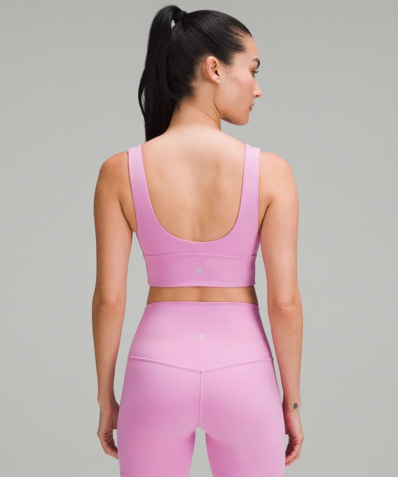 Sujetador Deportivo Lululemon Align™ V-Neck Bra Light Support, A/B Cup Mujer Moradas Chile | 410WJSGLZ