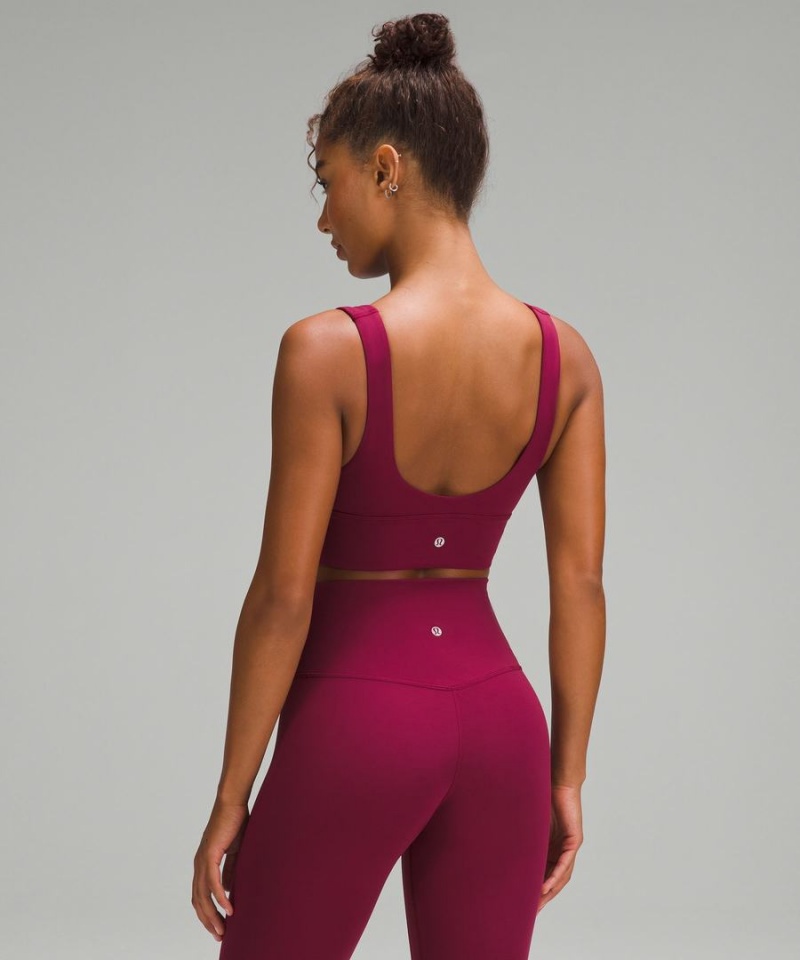 Sujetador Deportivo Lululemon Align™ V-Neck Bra Light Support, A/B Cup Mujer Burdeos Chile | 512WKXGOH