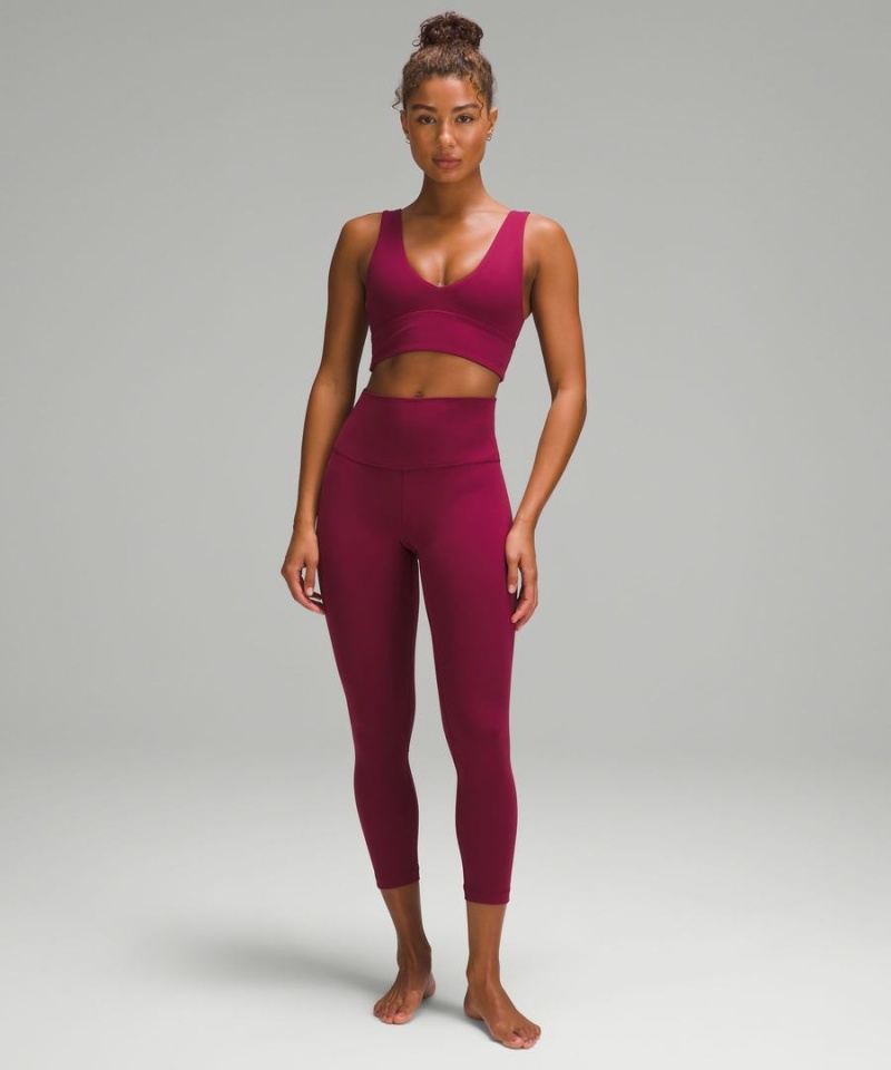 Sujetador Deportivo Lululemon Align™ V-Neck Bra Light Support, A/B Cup Mujer Burdeos Chile | 512WKXGOH
