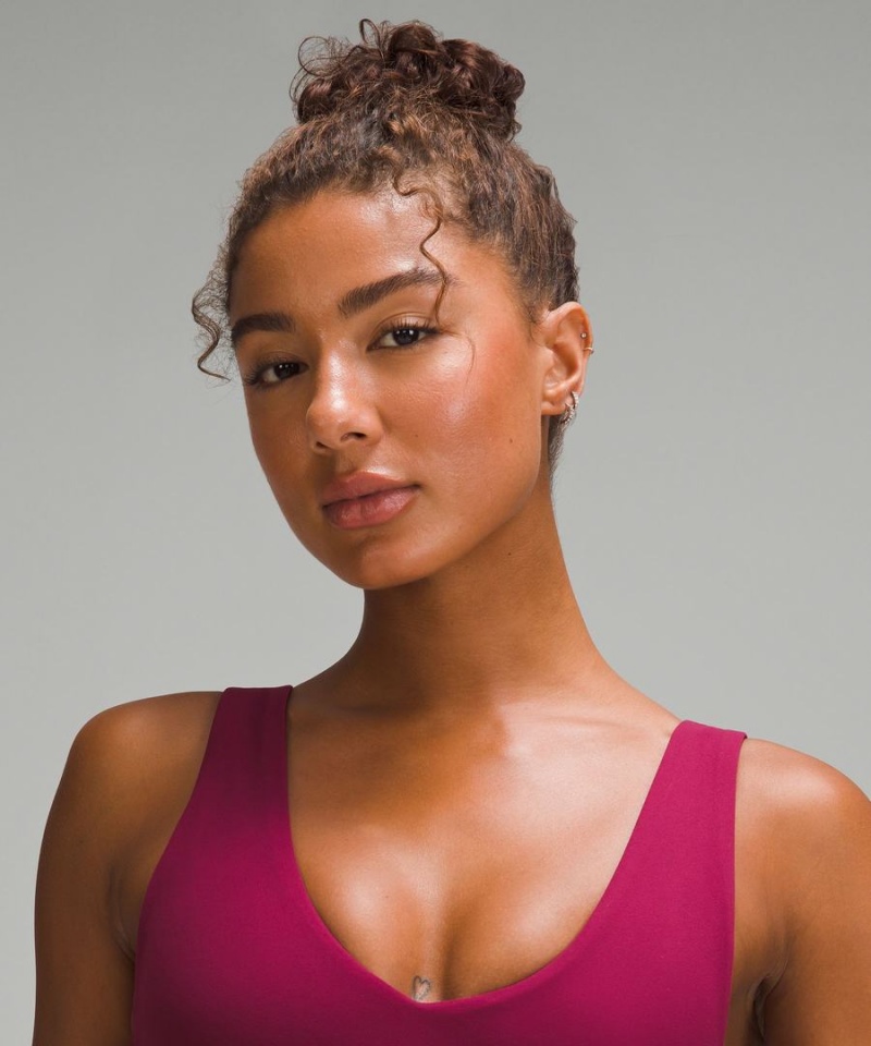Sujetador Deportivo Lululemon Align™ V-Neck Bra Light Support, A/B Cup Mujer Burdeos Chile | 512WKXGOH
