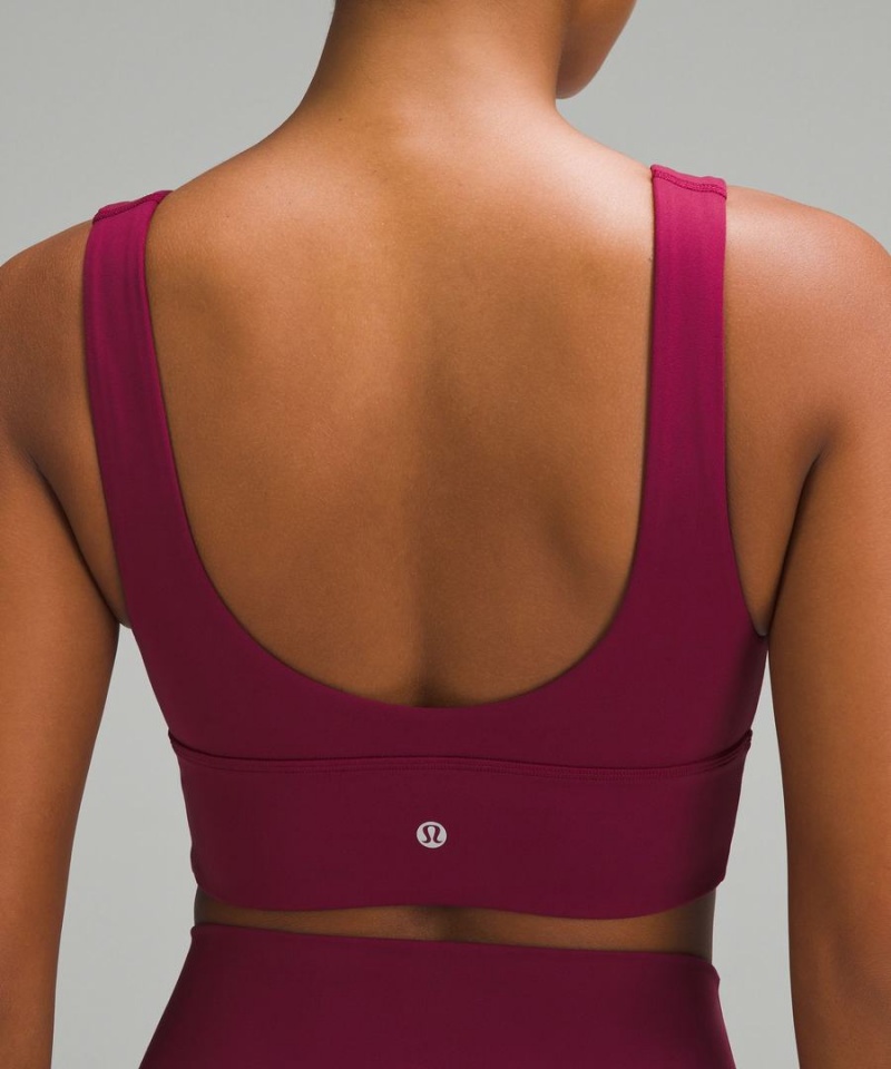 Sujetador Deportivo Lululemon Align™ V-Neck Bra Light Support, A/B Cup Mujer Burdeos Chile | 512WKXGOH