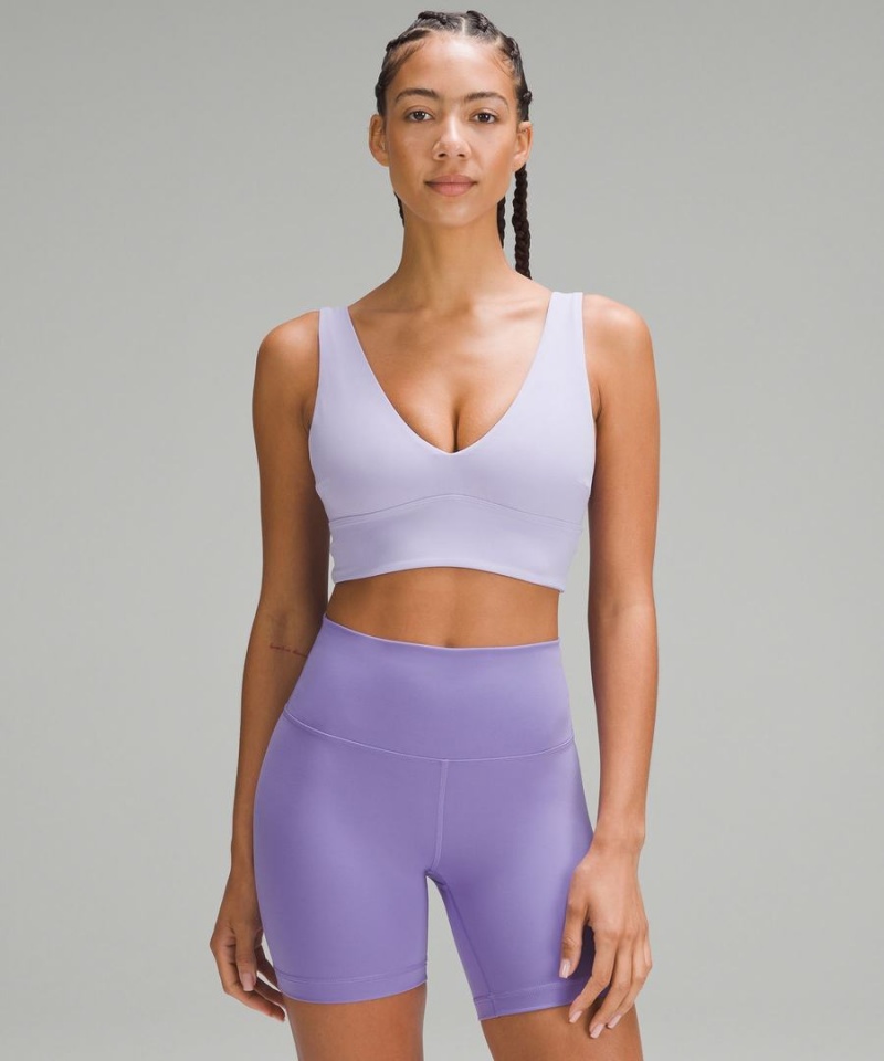 Sujetador Deportivo Lululemon Align™ V-Neck Bra Light Support, C/D Cup Mujer Moradas Chile | 754NIJQFE
