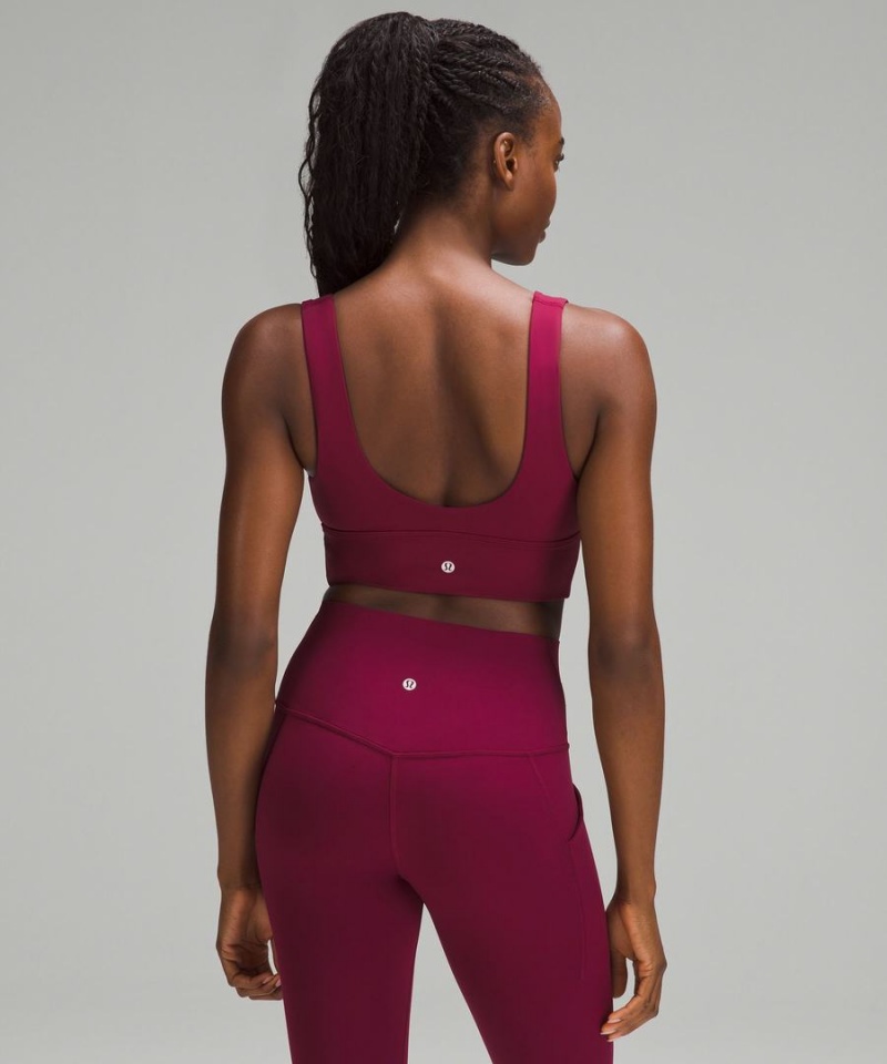 Sujetador Deportivo Lululemon Align™ V-Neck Bra Light Support, C/D Cup Mujer Burdeos Chile | 258EIGMFQ