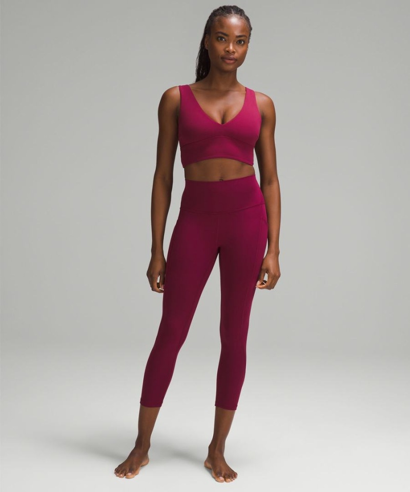 Sujetador Deportivo Lululemon Align™ V-Neck Bra Light Support, C/D Cup Mujer Burdeos Chile | 258EIGMFQ