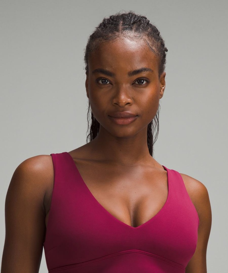 Sujetador Deportivo Lululemon Align™ V-Neck Bra Light Support, C/D Cup Mujer Burdeos Chile | 258EIGMFQ