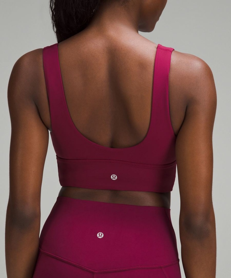 Sujetador Deportivo Lululemon Align™ V-Neck Bra Light Support, C/D Cup Mujer Burdeos Chile | 258EIGMFQ