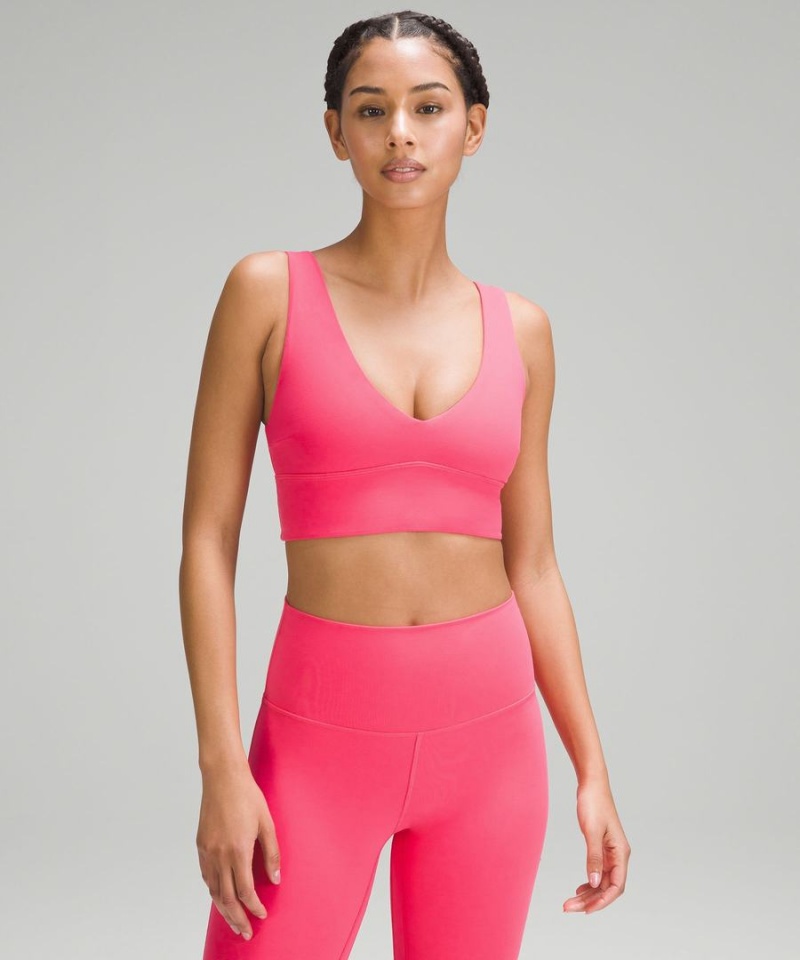 Sujetador Deportivo Lululemon Align™ V-Neck Bra Light Support, C/D Cup Mujer Rojas Chile | 983GIHSPY