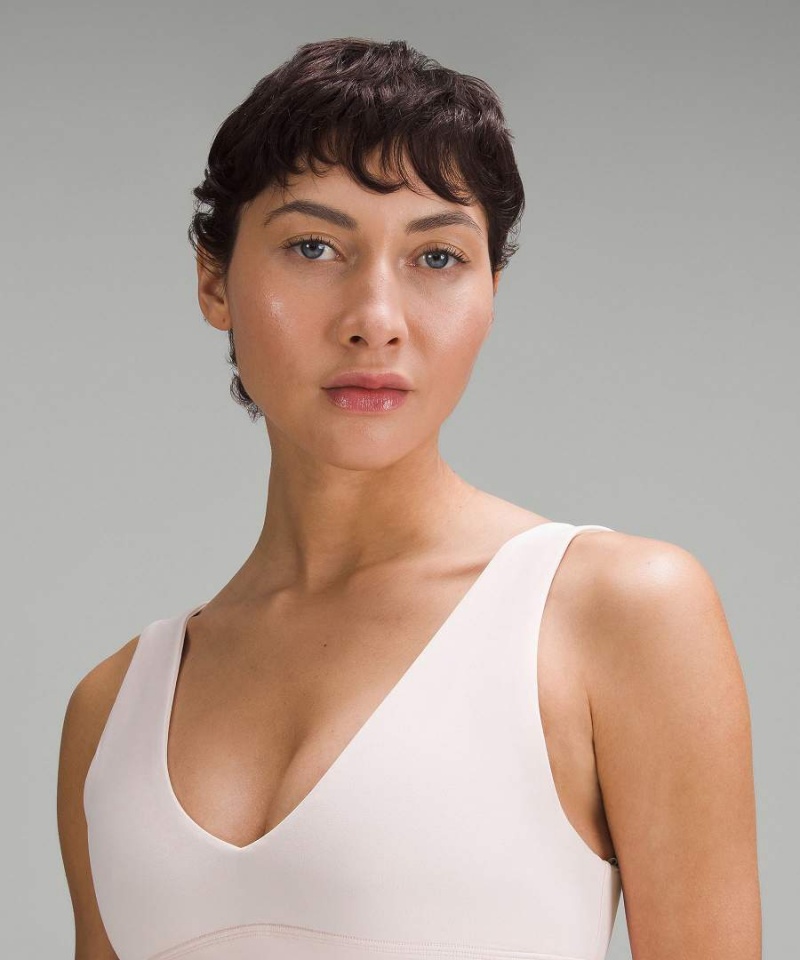 Sujetador Deportivo Lululemon Align™ V-Neck Bra Light Support, A/B Cup Mujer Rojas Claro Chile | 768JDAXGL