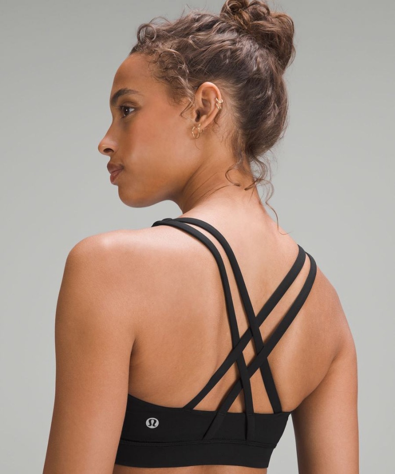 Sujetador Deportivo Lululemon Energy Bra Medium Support, B–D Cups Mujer Negras Chile | 236BMDSFU