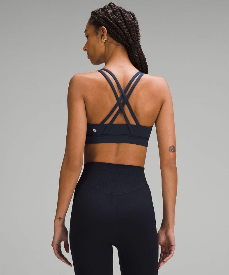 Sujetador Deportivo Lululemon Energy Bra Medium Support, B–D Cups Mujer Azul Marino Chile | 648BCSRTQ