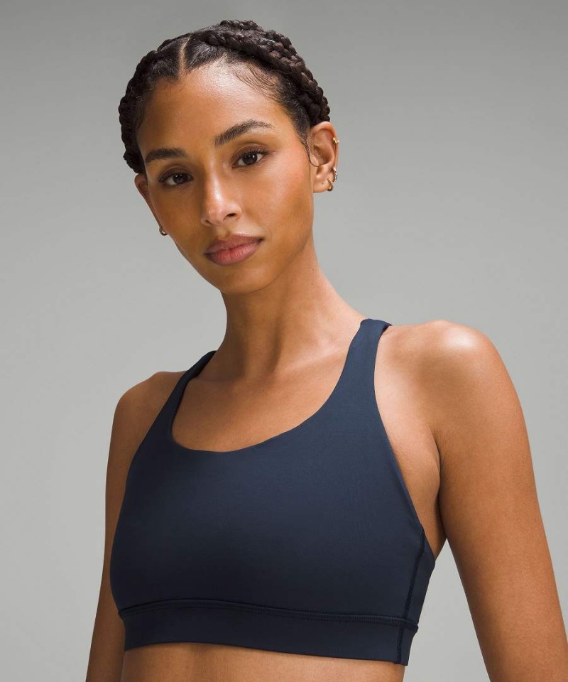 Sujetador Deportivo Lululemon Energy Bra Medium Support, B–D Cups Mujer Azul Marino Chile | 648BCSRTQ