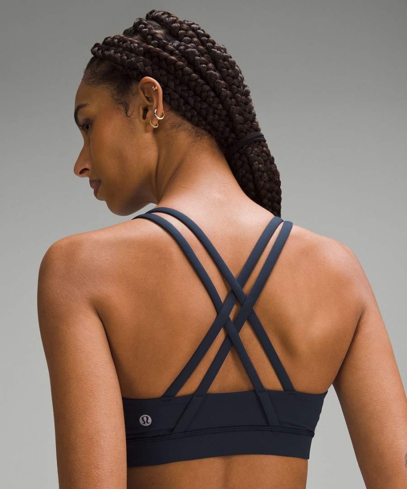 Sujetador Deportivo Lululemon Energy Bra Medium Support, B–D Cups Mujer Azul Marino Chile | 648BCSRTQ