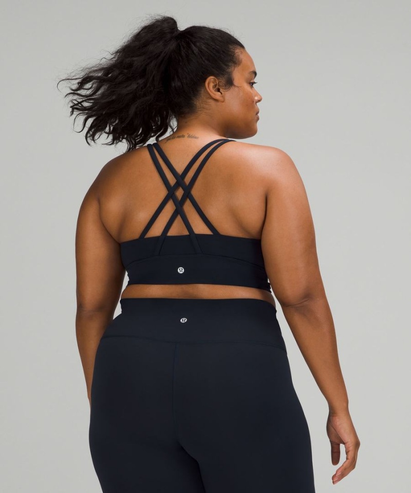 Sujetador Deportivo Lululemon Energy Longline Bra Medium Support, B–D Cups Mujer Azul Marino Chile | 153EWNUIS