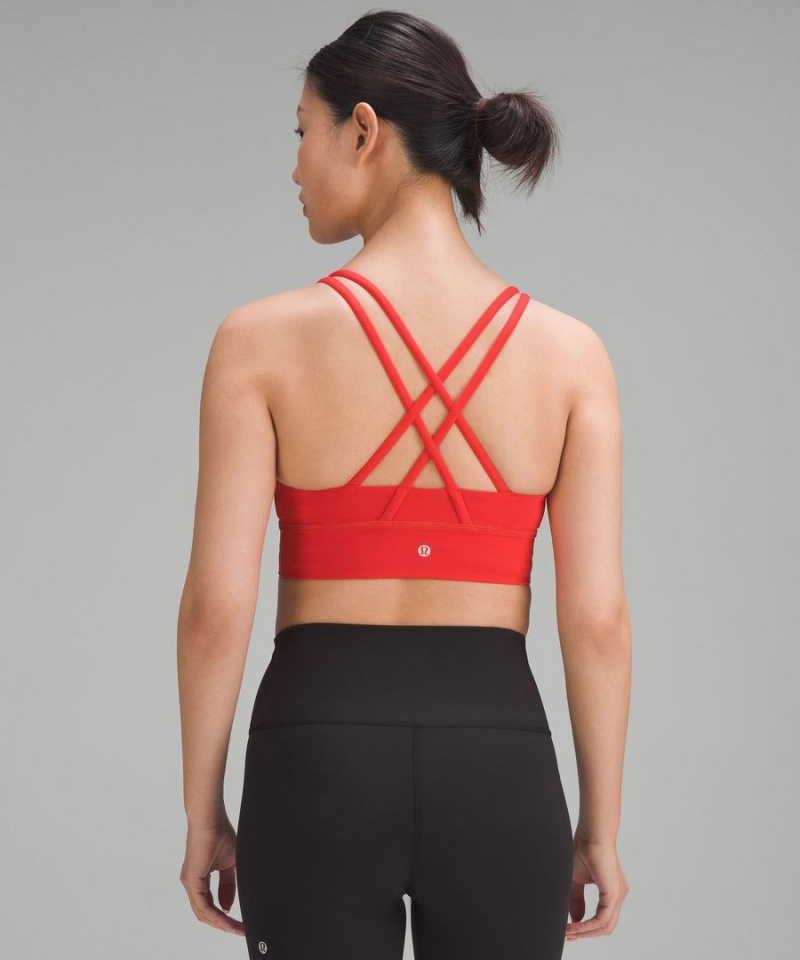 Sujetador Deportivo Lululemon Energy Longline Bra Medium Support, B–D Cups Mujer Rojas Chile | 423DNQHXI