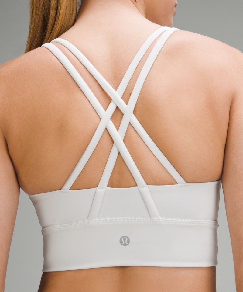 Sujetador Deportivo Lululemon Energy Longline Bra Medium Support, B–D Cups Mujer Blancas Chile | 327LHIWQJ