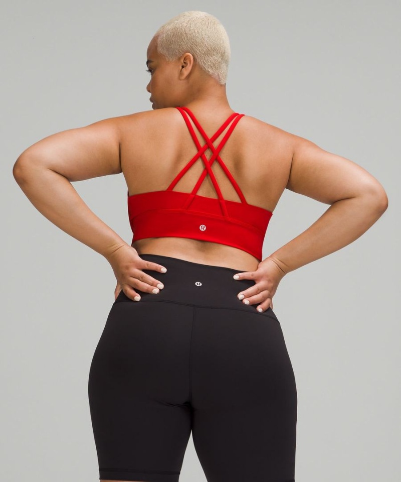 Sujetador Deportivo Lululemon Energy Longline Bra Medium Support, B–D Cups Mujer Rojas Oscuro Chile | 476GKFZLN
