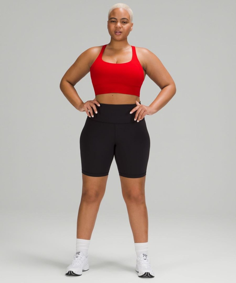 Sujetador Deportivo Lululemon Energy Longline Bra Medium Support, B–D Cups Mujer Rojas Oscuro Chile | 476GKFZLN