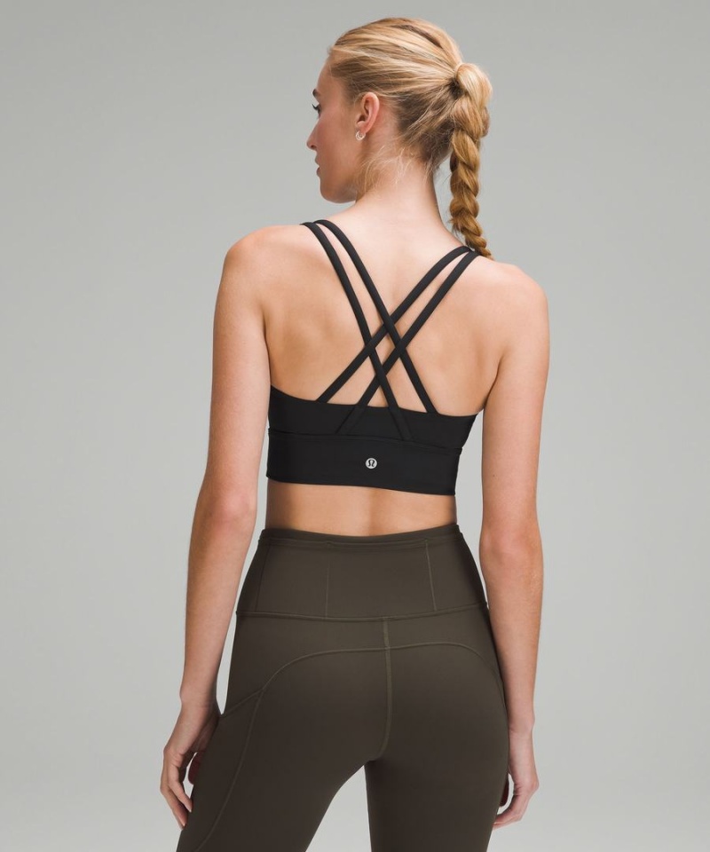 Sujetador Deportivo Lululemon Energy Longline Bra Medium Support, B–D Cups Mujer Negras Chile | 405GDNEQY