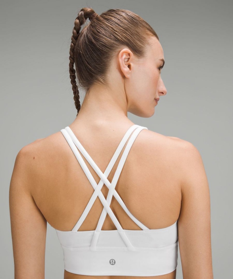 Sujetador Deportivo Lululemon Energy Longline Bra Medium Support, B–D Cups Mujer Blancas Chile | 193OHEQKG