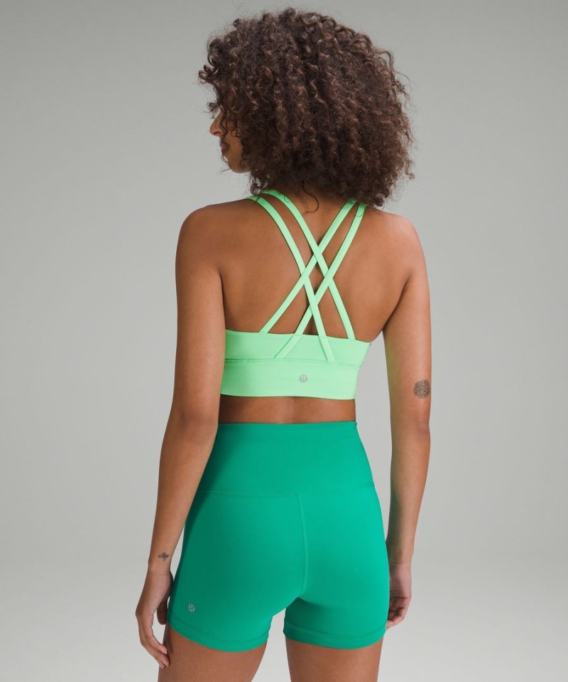 Sujetador Deportivo Lululemon Energy Longline Bra Medium Support, B–D Cups Mujer Turquesa Chile | 581UVPDQT