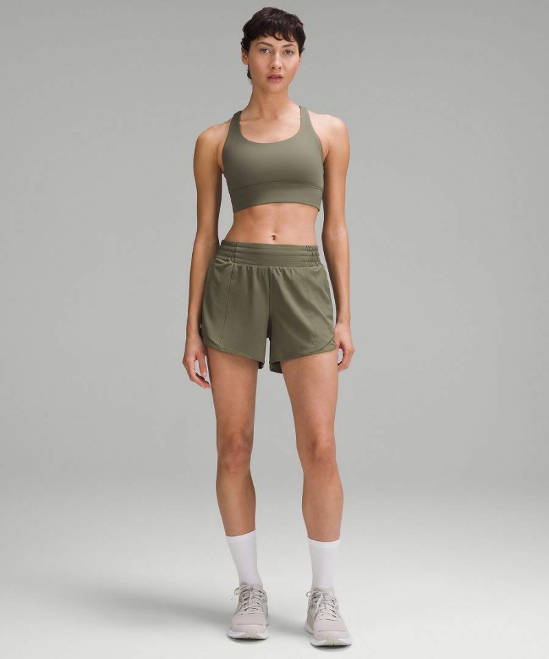 Sujetador Deportivo Lululemon Energy Longline Bra Medium Support, B–D Cups Mujer Verde Oscuro Chile | 296PDAVGW