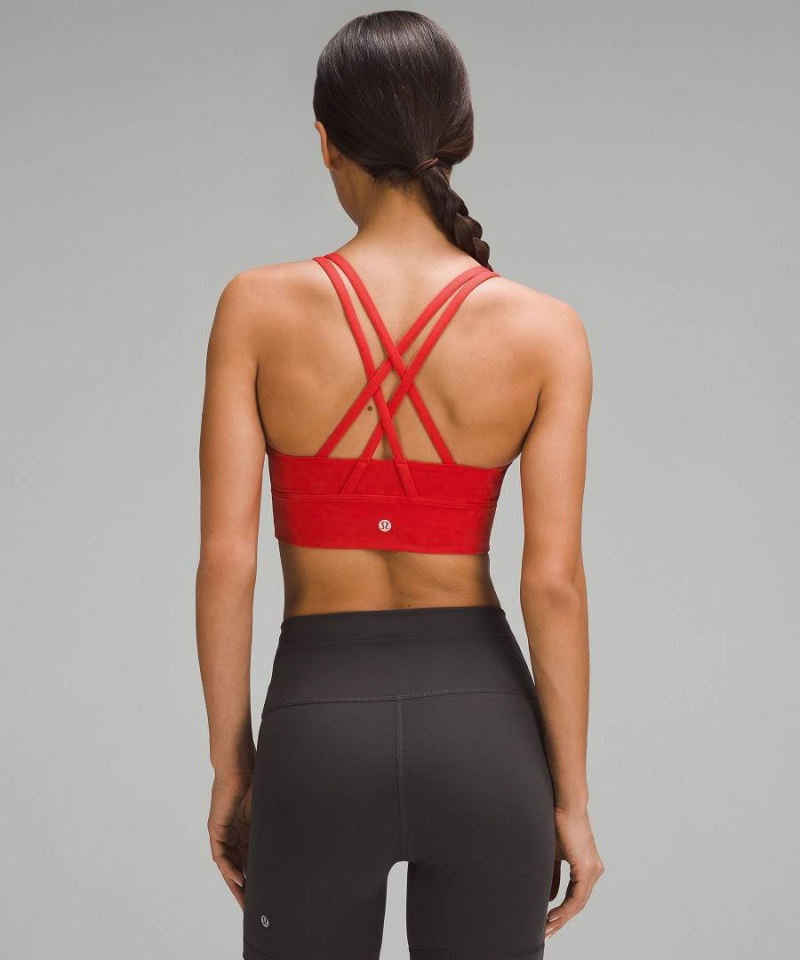 Sujetador Deportivo Lululemon Energy Longline Bra Medium Support, B–D Cups Mujer Rojas Chile | 870MFATIR