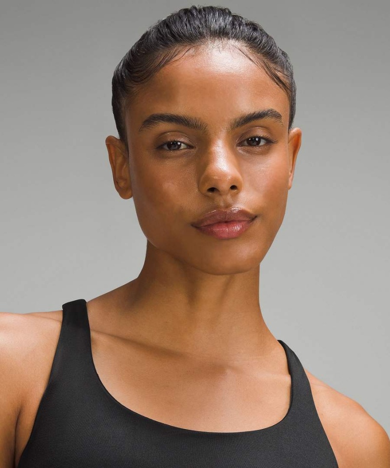 Sujetador Deportivo Lululemon Energy Longline Bra Medium Support, B-D Cups Foil Mujer Negras Chile | 495JBMDGA